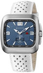 Gucci YA131304 Stainless Steel G-Coupe Quartz Blue Dial Leather Strap