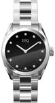ESQ 07301361 Stainless Steel Sport Classic Black Dial Diamonds