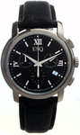 ESQ 07301354 Stainless Steel Muse Black Dial Leather Strap