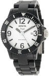 Invicta 1208 Black Plastic Angel White Dial