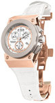 Invicta 5570 Rose Two Tone Akula Reserve Swiss Quartz Chronograph Leather Strap