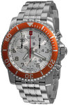Swiss Army 241088 Stainless Steel Maverick II Chronograph Silver Tone Dial 