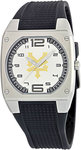 Zoo York ZYE1011 Stainless Steel Legend Silver Tone Dial Black Rubber Strap
