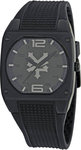 Zoo York ZYE1012 Black Stainless Steel Legend Rubber Strap