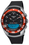Tissot T0564202705100 Red Bezel Sailing-Touch T-Touch Black Analog Dial Rubber Strap Blue Digital Dial