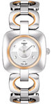 Tissot T0201092203100 Two Tone T-Trend Odaci Gourmette Silver Tone Dial