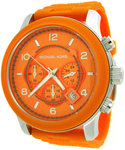 Michael Kors MK8180 Orange Silicone Strap Quartz Chronograph