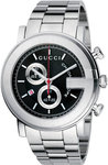 Gucci YA101309 101 Series Chronograph Stainless Steel Black Dial