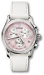 Swiss Army 241257 Stainless Steel Classic Pink Mother Of Pearl Dial Chronograph Leather Strap