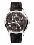 Swiss Army 241297 Stainless Steel Alliance Quartz Chronograph Brown Dial Leather