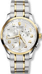 Swiss Army 241299 Two Tone Alliance Quartz Chronograph Stainless Steel Silver Tone Dial