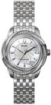 Bulova 96R153 Precisionist Brightwater Quartz Mother Of Pearl Dial Diamonds Bezel