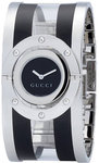 Gucci YA112414 Twirl Bangle Style Black Dial