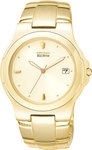 Citizen BM0332-51P Gold Tone Corso Eco-Drive Champagne Dial