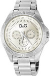 D&G DW0645 Stainless Steel Chamonix Quartz Silver Tone Link Bracelet