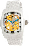 Invicta 1114 White Ceramic Lupah Gold Tone Manual Mechanical