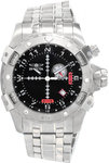 Invicta 1742 Stainless Steel Aviator Quartz GMT Black Dial