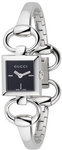 Gucci YA120501 Tornabuoni Square 120 Series Stainless Steel Black Dial