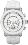 Michael Kors MK8179 White Silicone Strap Quartz Chronograph