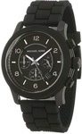 Michael Kors MK8181 Black Silicone Strap Quartz Chronograph