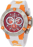 Invicta 0942 White Subaqua Quartz Chronograph Diver Orange