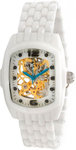 Invicta 1127 White Ceramic Lupah Gold Tone Manual Mechanical