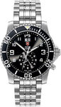 Swiss Army 241166 Maverick II Stainless Steel Dual Time Black Dial