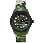 Ice IA-KA-XL-R-11 Green Camo Ice-Army Quartz Silicone Strap
