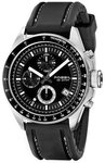 Fossil CH2573 Stainless Steel Quartz Chronograph Black Dial Silicone Strap