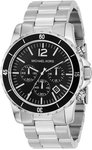 Michael Kors MK8140 Stainless Steel Quartz Chronograph Black Dial Link Bracelet