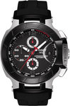 Tissot T0484272705700 T-Race Automatic Chronograph Black Dial Strap