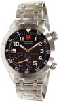 Swiss Army 24372B Stainless Steel Airboss Manual Wind Mechanical Black Dial 