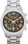 Michael Kors MK8213 Stainless Steel Quartz Chronograph Black Dial Link Bracelet