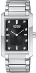 Citizen BL6050-57E Eco-Drive Strainless Steel Palidoro Diamond Accented Black Dial