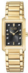 Citizen EX1072-54E Stainless Steel Palidoro Eco-Drive Diamond Accented Black Dial