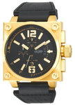 Welder K23-1711 K23 Series Gold Tone Black Dial Black Strap Chronograph