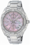 Seiko SNDZ37 Velatura Mother of Pearl Dial Quartz Chronograph Diamonds
