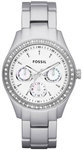 Fossil ES2947 Stainless Steel Stella Silver Dial Day Date 