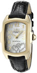 Invicta 0863B Lupah Mother Of Pearl Dial Limited Edition Crystal Heart Black Strap