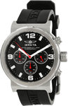 Invicta 10637 Stainless Steel Specialty Quartz Chronograph Black Dial Black Rubber Strap
