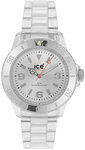 Ice CL-SR-U-P-09 Large Silver Dial Classic Clear Plastic Resin