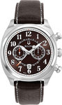 Bulova 96B161 Stainless Steel Case Adventurer Chronograph Quartz Brown Dial Brown Strap