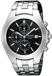 Pulsar PF8209 Stainless Steel Chronograph Black Dial