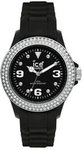 Ice ST-BS-U-S-09 Black Resin Sili Stone Silicone Strap Crystal