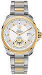 Tag Heuer WAV515BBD0903 Grand Carrera 18K Gold Stainless Steel Bracelet Silver Dial WAV515BBD0903
