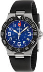 Swiss Army 241410 Stainless Steel Summit XLT Blue Dial Black Rubber Strap
