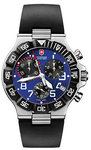 Swiss Army 241406 Stainless Steel Victorinox Summit XLT Chronograph Blue Dial Black Rubber Strap