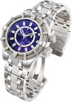 Invicta 7249 Signature Bolt GMT Stainless Steel Blue Dial Swiss Quartz Diver