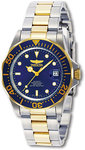 Invicta 8928 Two Tone Stainless Steel Pro Diver Blue Dial Automatic
