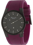 Kenneth Cole KC2581 Black Dial Maroon Rubber Strap Midsize